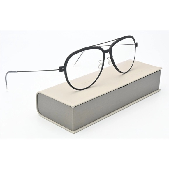 Lindberg Glasses Frame Now 6547 55-16 D16/PU9 TB 140 PU9 Titan Wire Black Coal - Picture 4 of 10